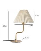 Lampe de table 241930 crème - H.34cm