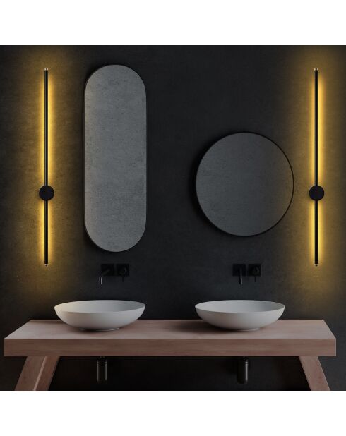 Applique murale Sword 13484 noire - 91x10x7cm