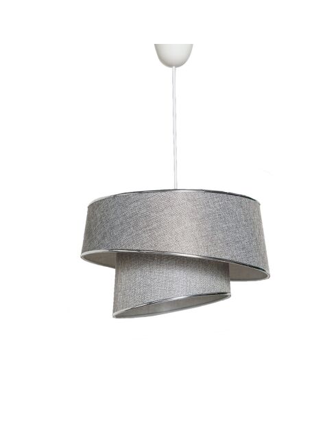 Barette grijs/zilveren kroonluchter - H.70cm