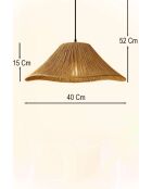 Lámpara Mirae beige - H.52cm