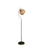 Lampadaire Povimento doré/noir - H.165cm