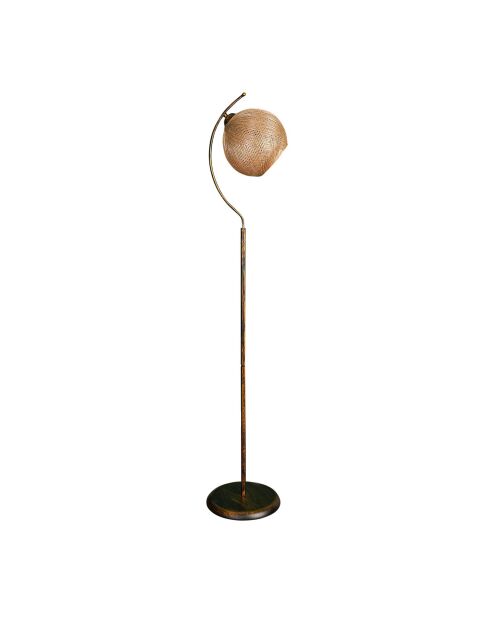 Lampadaire Povimento doré/noir - H.165cm