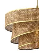 Kronleuchter Couper Hazeran beige/gold - H.72cm