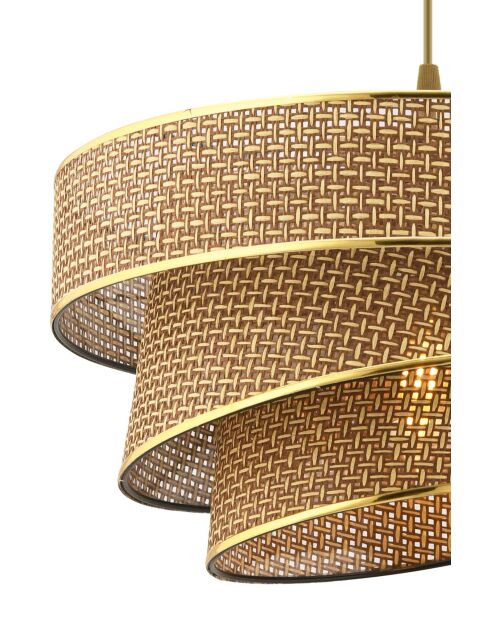 Kronleuchter Couper Hazeran beige/gold - H.72cm