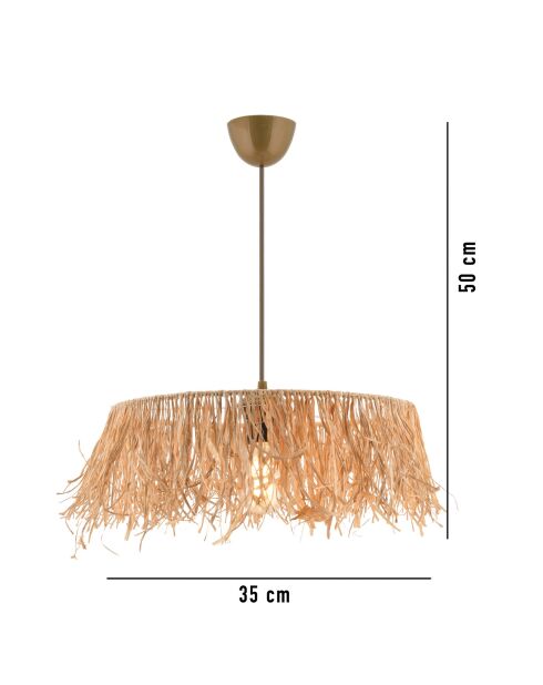 Mariska natuurlijke kroonluchter - H.60cm