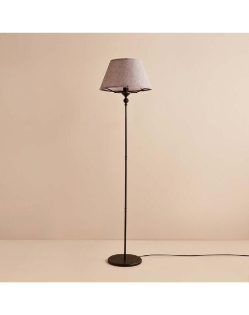 AYD 3484 grau/schwarze Stehleuchte - H.145cm