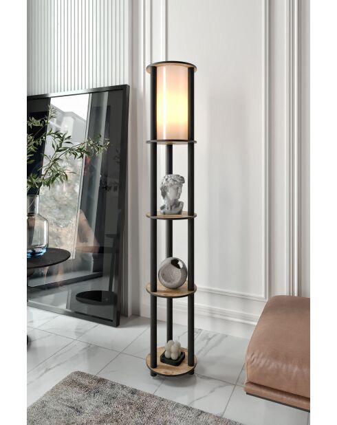 KS 11107 lampada da terra in noce - H.150cm