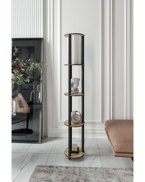 KS 11107 lampada da terra in noce - H.150cm
