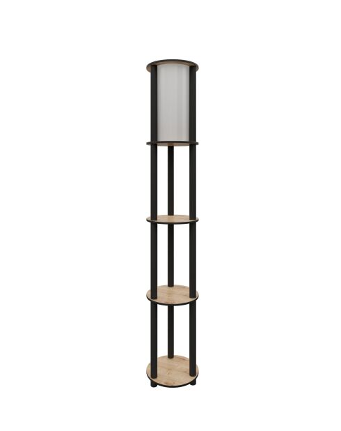 KS 11107 lampada da terra in noce - H.150cm