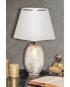 TM276 creme/goldene Tischlampe - H.50cm