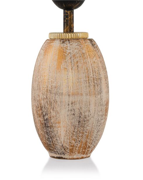 TM276 creme/goldene Tischlampe - H.50cm
