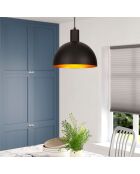 Sivani MR 306 schwarz/goldener Kronleuchter - H.117cm