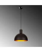 Sivani MR 306 schwarz/goldener Kronleuchter - H.117cm