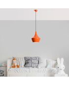 Tom oranje kroonluchter - H.130cm