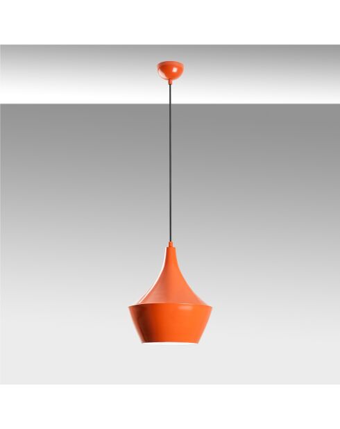 Tom orangefarbener Kronleuchter - H.130cm