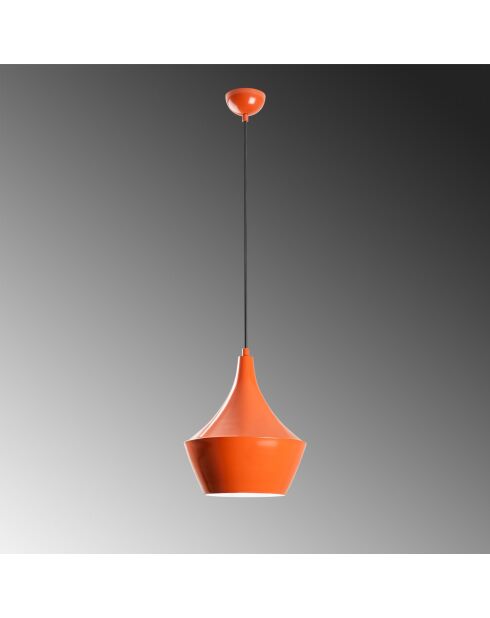 Tom orangefarbener Kronleuchter - H.130cm