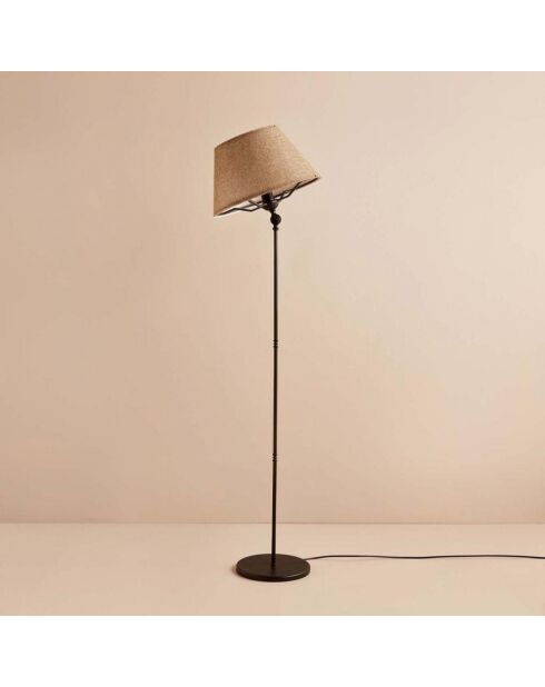 AYD 3482 beige/schwarze Stehleuchte - H.150cm