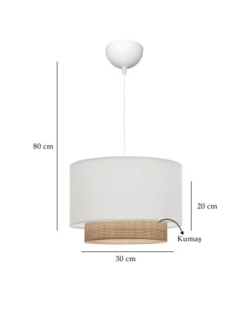 Lámpara 241324 crema - H.70cm