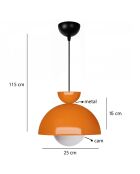 Kroonluchter 241338 oranje - H.115cm