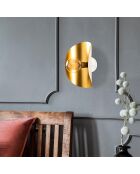 Sivani MR 840 Weiß/Goldene Wandleuchte - H.30cm