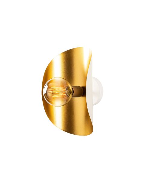Sivani MR 840 Weiß/Goldene Wandleuchte - H.30cm