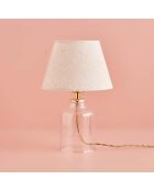 Lampe de table AYD 3429 crème/doré - H.32cm