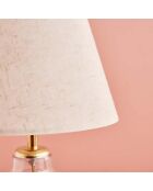 Lampe de table AYD 3429 crème/doré - H.32cm
