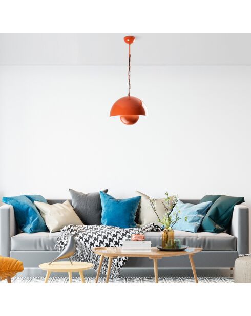 Kure 2676 oranje kroonluchter - H.70cm