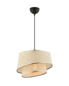 Barette Hazeran crème/zilveren kroonluchter - H.65cm