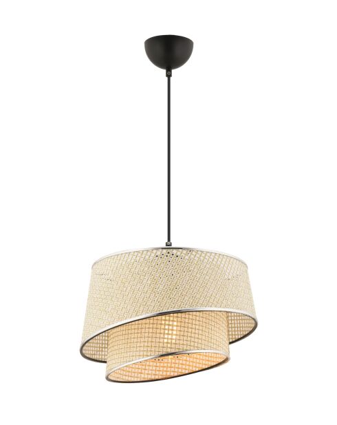 Barette Hazeran crème/zilveren kroonluchter - H.65cm
