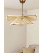 Crèmekleurige kroonluchter Duvela - H.52cm