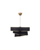 Kronleuchter Couper schwarz/gold - H.72cm