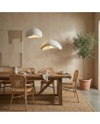 Lustre Luna 30 40 T Nua blanc - H.115cm