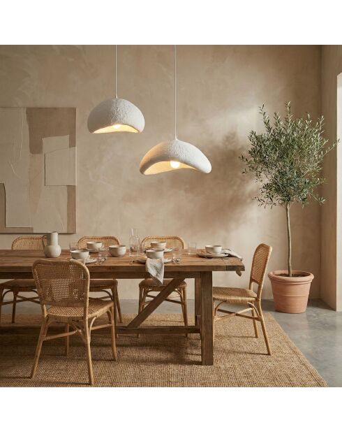 Lustre Luna 30 40 T Nua blanc - H.115cm