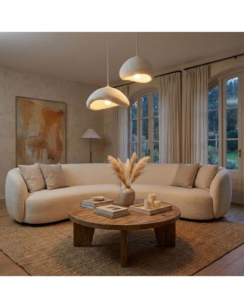 Lustre Luna 30 40 T Nua blanc - H.115cm