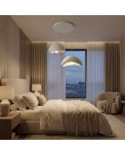 Lustre Luna 30 40 T Nua blanc - H.115cm
