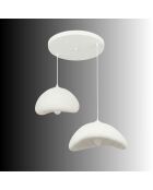 Lustre Luna 30 40 T Nua blanc - H.115cm