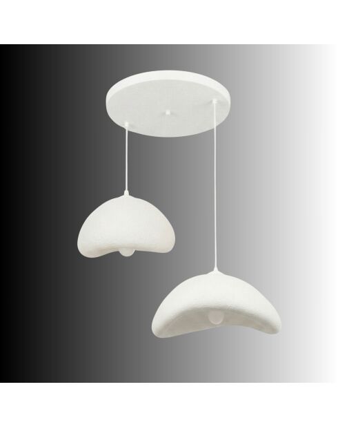 Lustre Luna 30 40 T Nua blanc - H.115cm