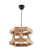 Lámpara hexagonal natural - H.65cm