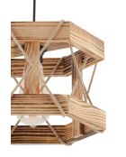 Lámpara hexagonal natural - H.65cm