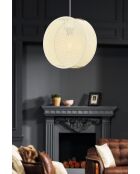 Lustre Big Drum beige/blanc - H.65cm