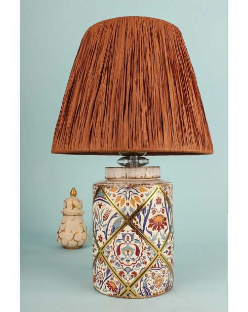 Lampe de table YL675 marron - H.40cm