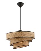 Kronleuchter Couper Hazeran beige/schwarz - H.72cm