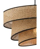 Kronleuchter Couper Hazeran beige/schwarz - H.72cm