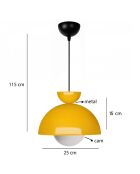 Lámpara 241337 amarilla - H.115cm