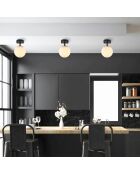 Lampadario Atmaca 10210 nero antico - H.23cm