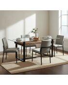 Tisch aus recyceltem Holz, Sofa aus recyceltem Holz, braun - 200x100x76 cm