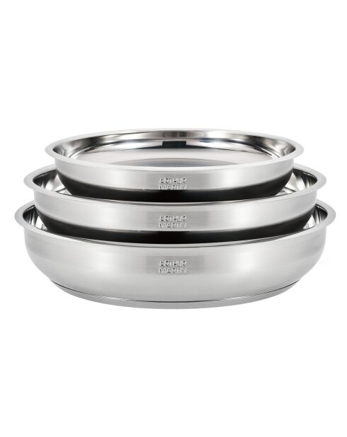 Batterie amovible inox 18/10 -10 pièces