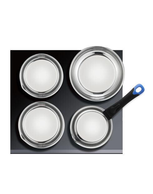 Batterie amovible inox 18/10 -10 pièces