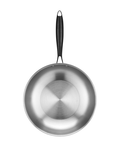 Wok 3 triply inox - 28 cm